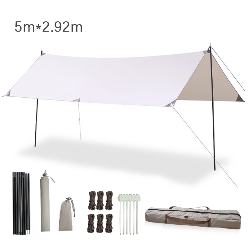 Hammock Rain Tarp - ผ้าคลุมกันฝนสำหรับเปลญวน ขนาด 500*292 ซม. กันน้ำ น้ำหนักเบา