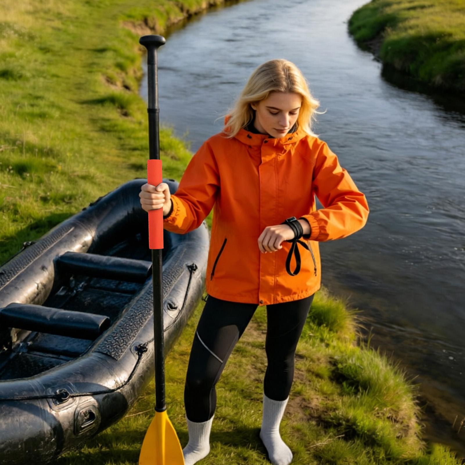 Outdoor Adventure Kayak - ที่จับเรือคายัค 1 คู่ ปลอกหุ้มด้ามจับกันลื่น อุปกรณ์เสริมเรือคายัคสำหรับกิจกรรมกลางแจ้ง ตกปลา