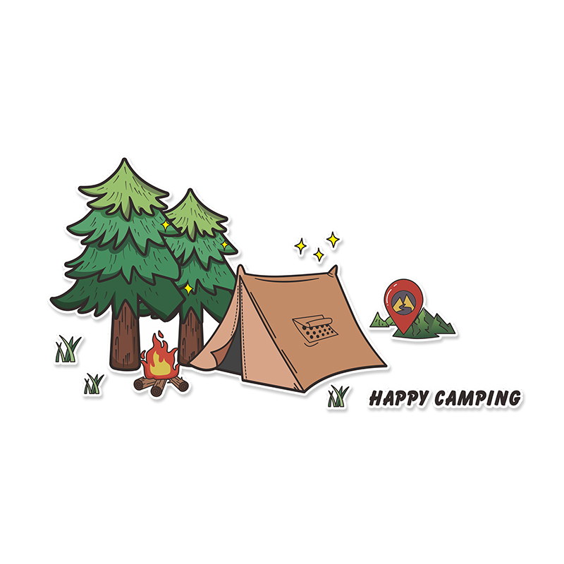 Outdoor Adventure Outlet - Outdoor Camping ถัง 300 รถสติกเกอร์ Off