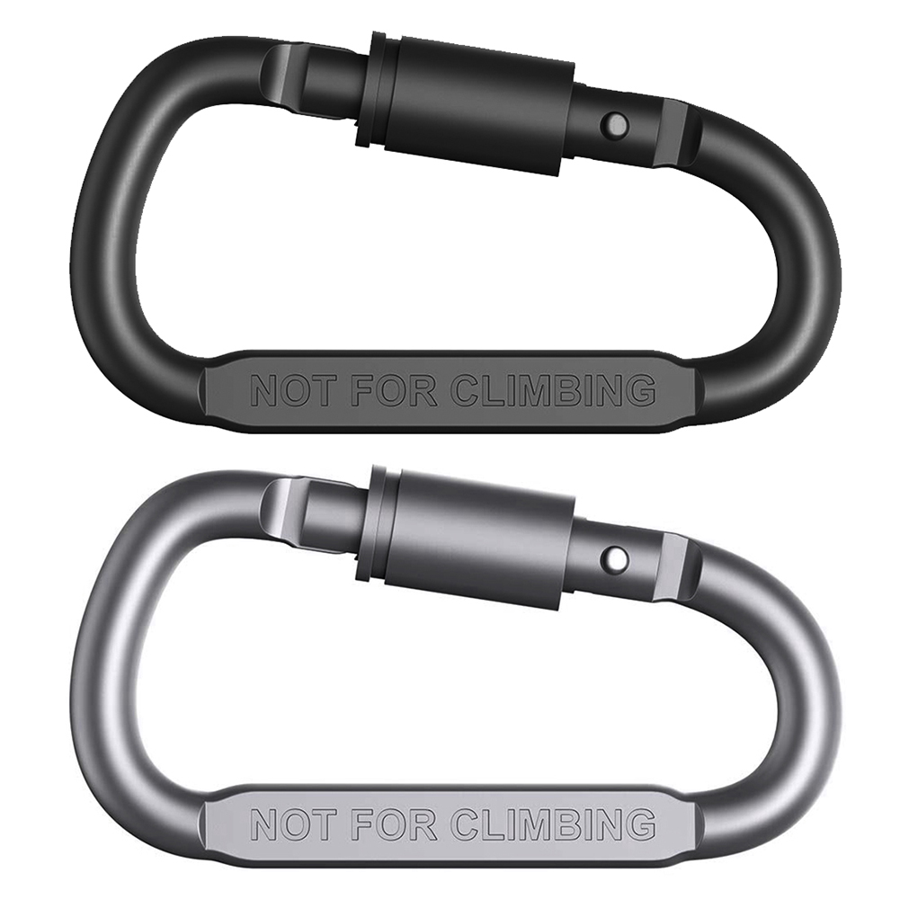 Carabiner Locking D - คลิปคาราบิเนอร์แบบล็อค D-ring อุปกรณ์อเนกประสงค์สำหรับการตั้งแคมป์ ปีนเขา ตะขอคาราบิเนอร์ขนาดเล็ก อุปกรณ์สำหรับการเดินป่าและแบ็คแพ็ค