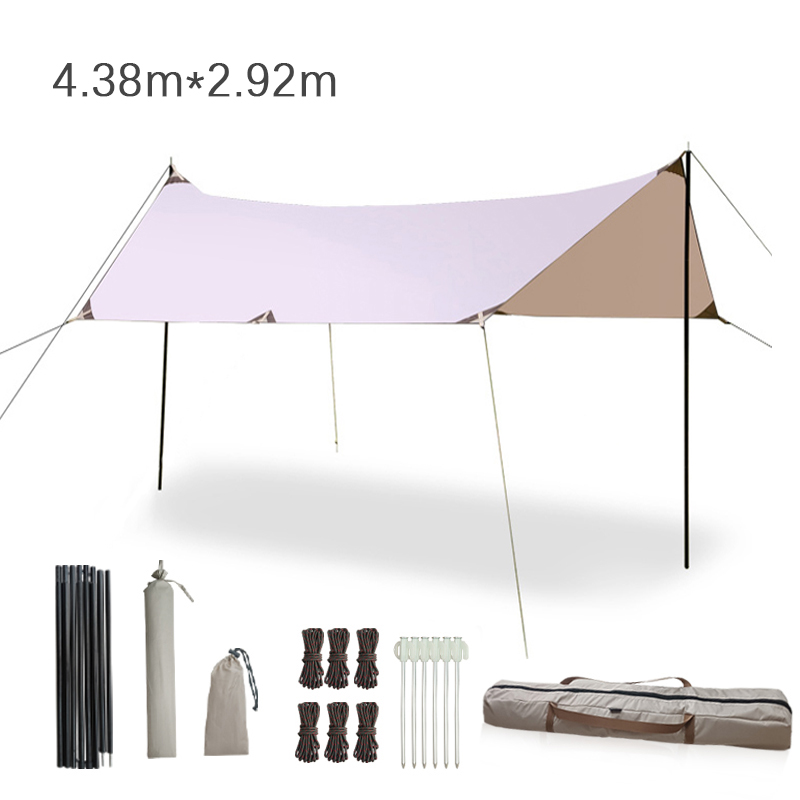 Hammock Rain Tarp - ผ้าใบกันฝนรูปหกเหลี่ยม ขนาด 438*292 ซม. กันน้ำ 100%