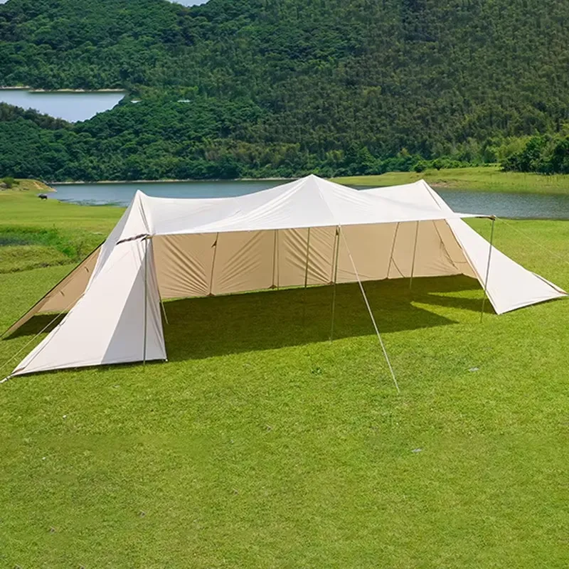 Hammock Rain Tarp - ผ้าใบกันฝนอเนกประสงค์น้ำหนักเบาสำหรับเต็นท์แคมป์ปิ้ง ผ้าคลุมกันฝนขนาดใหญ่ กันน้ำ ใช้เป็นกันสาดได้