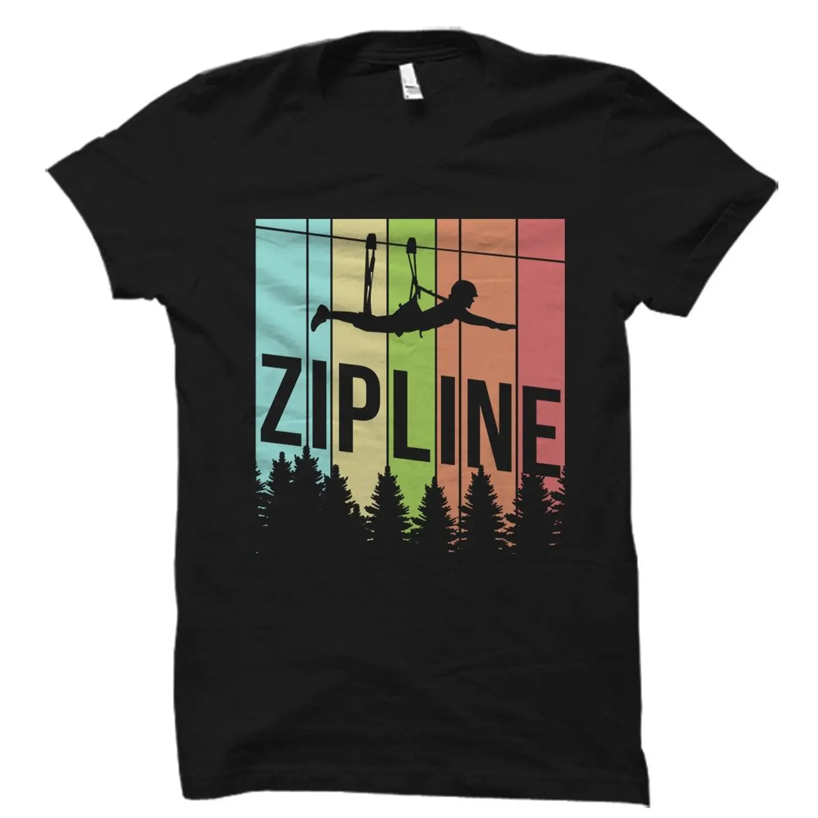Outdoor Adventure Ziplines & Waterfall - เสื้อยืดวินเทจเรโทรลายซิปไลน์ สำหรับผู้ที่ชื่นชอบการซิปไลน์ อาจารย์ผู้สอนการผจญภัยกลางแจ้ง รุ่น OS1891 สไตล์วินเทจล้างสี