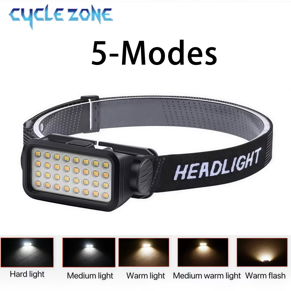 ไฟหน้าแบบชาร์จไฟได้พร้อม 32 LE - Outdoor Adventure Walks บทวิจารณ์และราคา