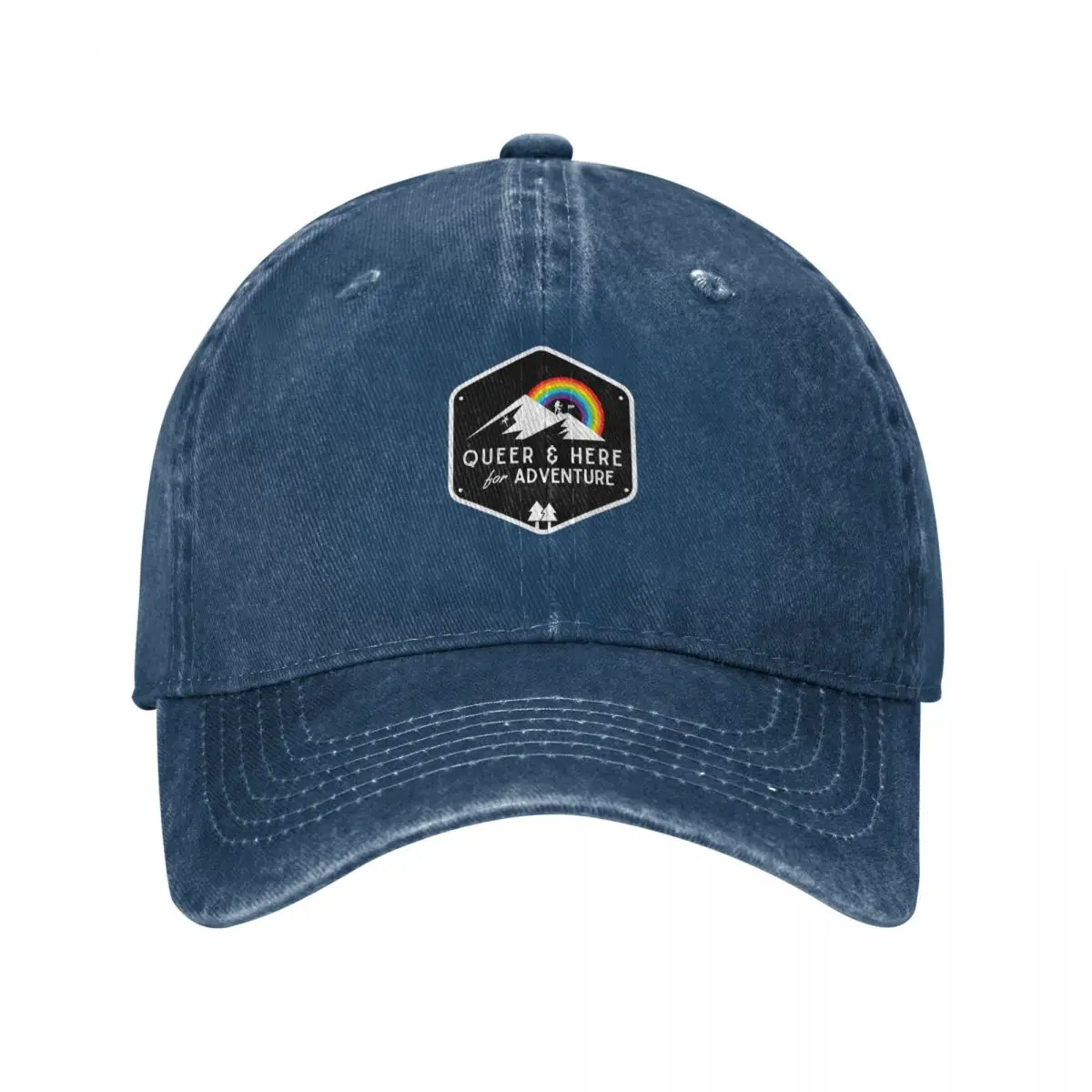 หมวกเบสบอล Queer & Here for Ad - Outdoor Adventure Outlet บทวิจารณ์และราคา
