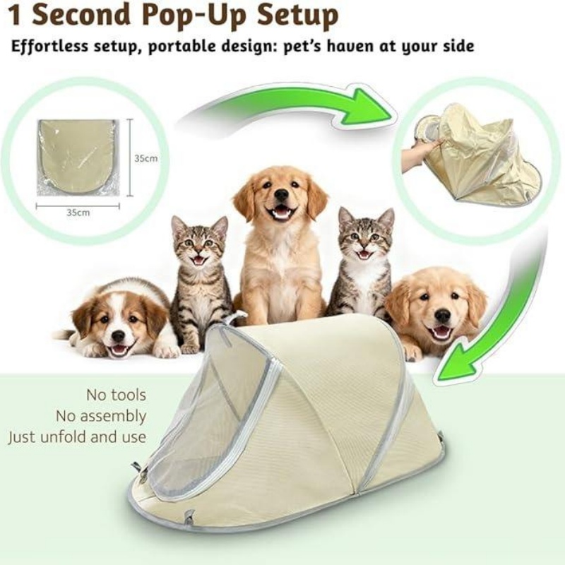 เต็นท์สุนัขแบบพกพา กันแดด ระบา - Outdoor Adventure Tent บทวิจารณ์และราคา
