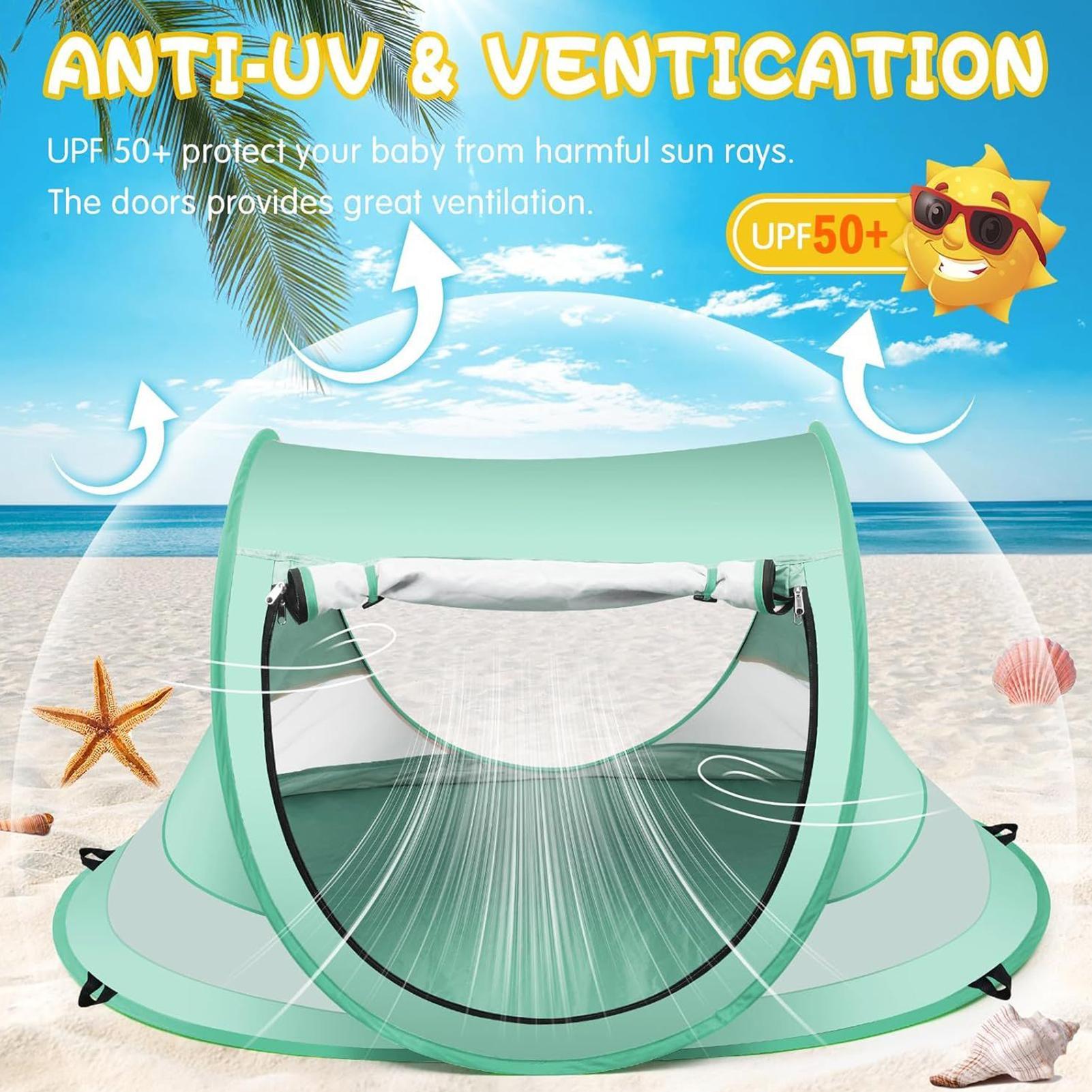 เด็กวัยหัดเดินเต็นท์ชายหาดกลาง - Outdoor Adventure Tent บทวิจารณ์และราคา