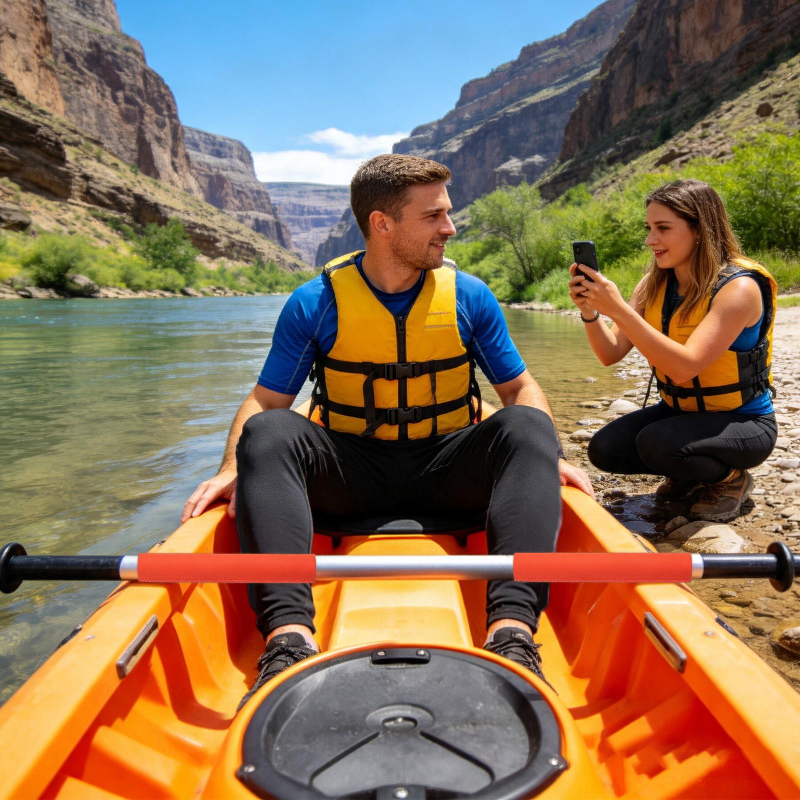 ที่จับเรือคายัค 1 คู่ ปลอกหุ้ม - Outdoor Adventure Kayak บทวิจารณ์และราคา