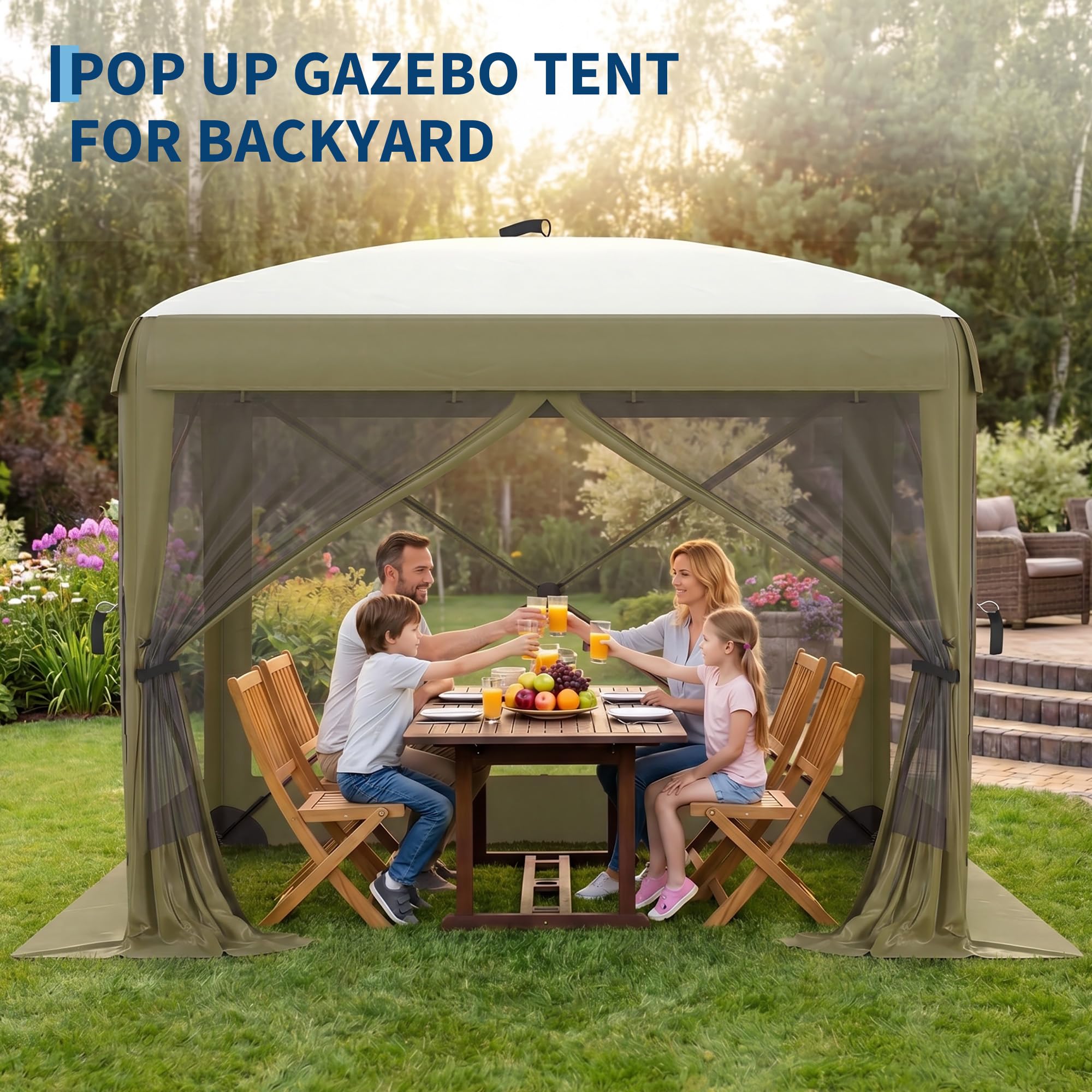 เต็นท์มุ้งกันแมลงแบบป๊อปอัพ 6  - Outdoor Adventure Tent บทวิจารณ์และราคา