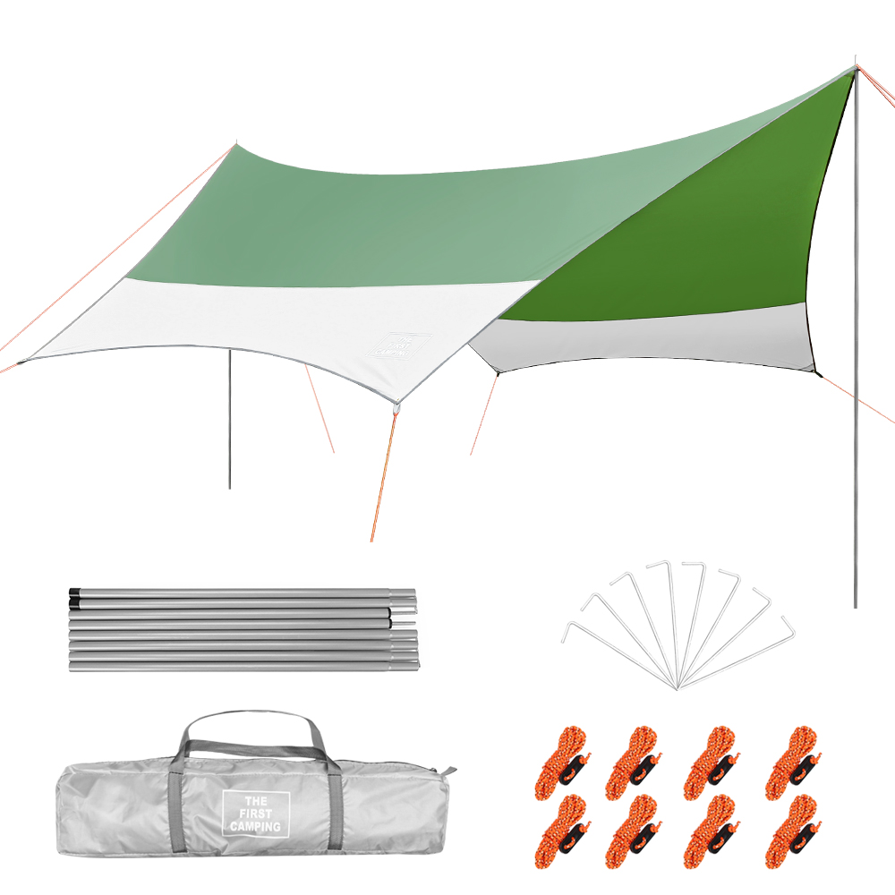 เต็นท์แคมป์ปิ้งพร้อมผ้าใบกันน้ - Hammock Rain Tarp บทวิจารณ์และราคา