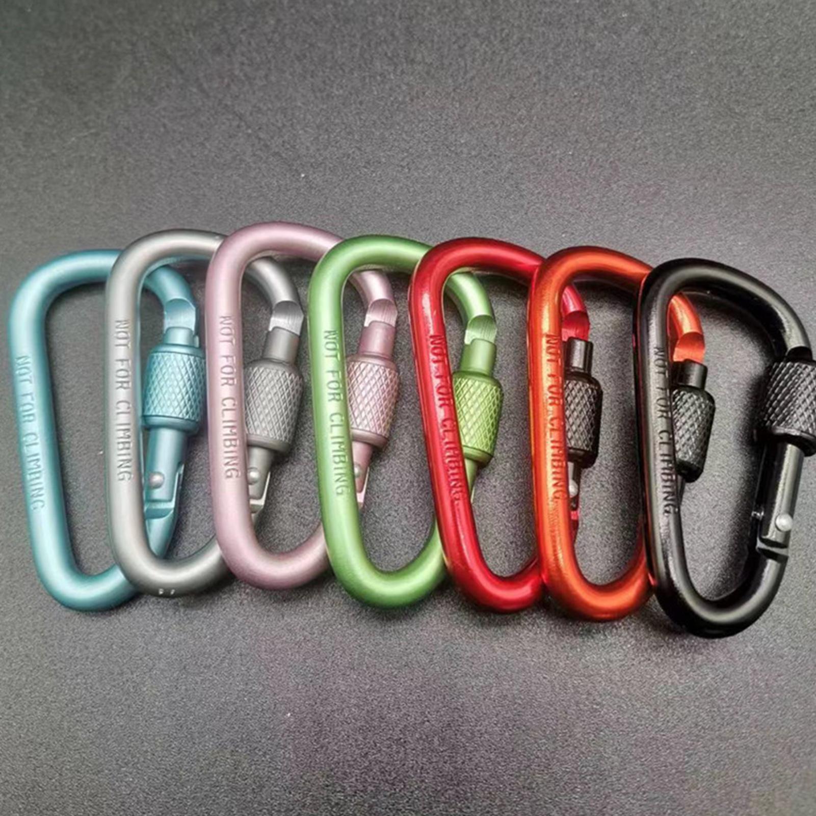 คาราไบเนอร์รูปตัว D อลูมิเนียม - Carabiner Locking D บทวิจารณ์และราคา