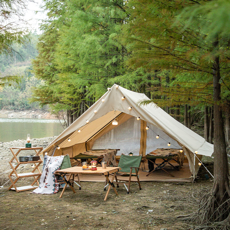 เต็นท์ลายก้างปลาขนาดใหญ่ กันลม - Outdoor Adventure Tent บทวิจารณ์และราคา