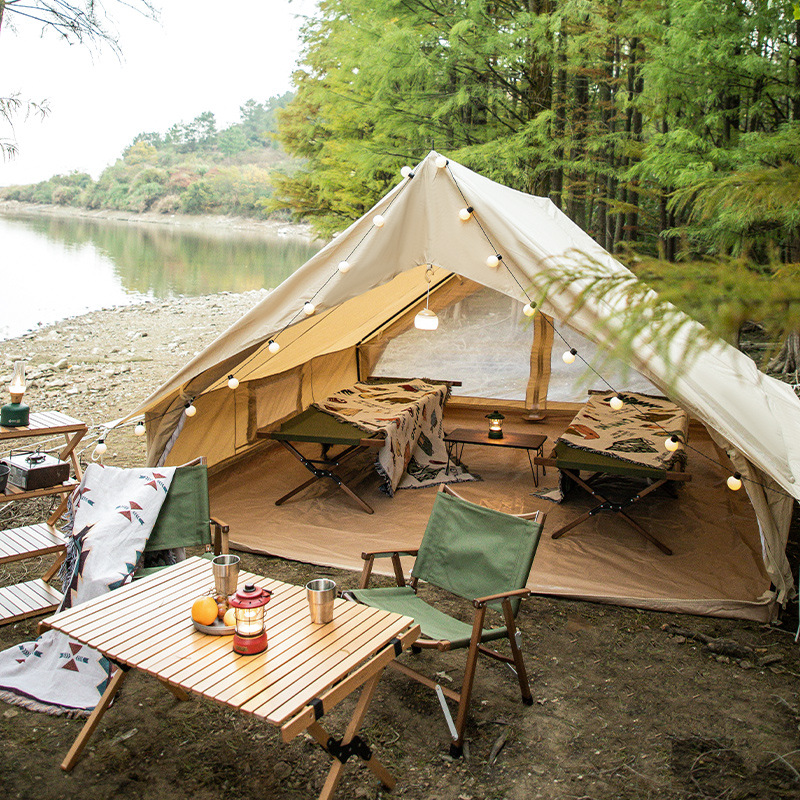 เต็นท์ลายก้างปลาขนาดใหญ่ กันลม - Outdoor Adventure Tent บทวิจารณ์และราคา