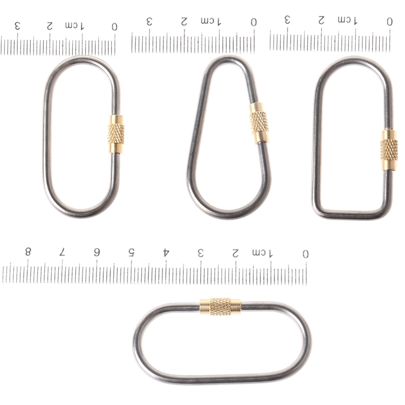 5ชิ้น/ล็อตไทเทเนียมล็อคC Arabi - Carabiner Locking D บทวิจารณ์และราคา