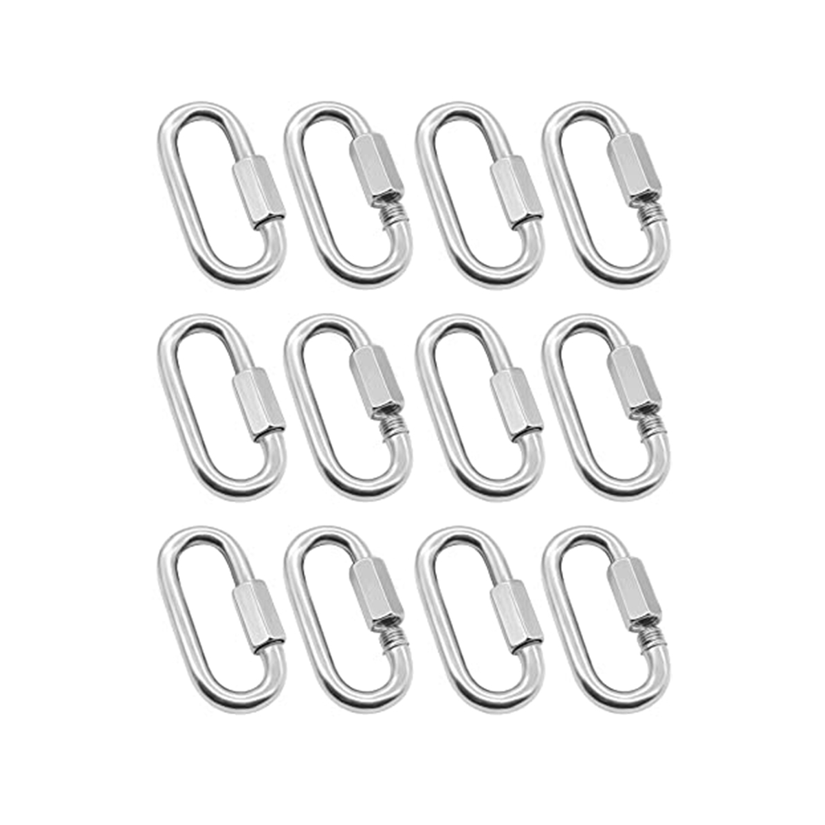 12 Pack Quick Link 5/32 นิ้วHe - Carabiner Locking D บทวิจารณ์และราคา
