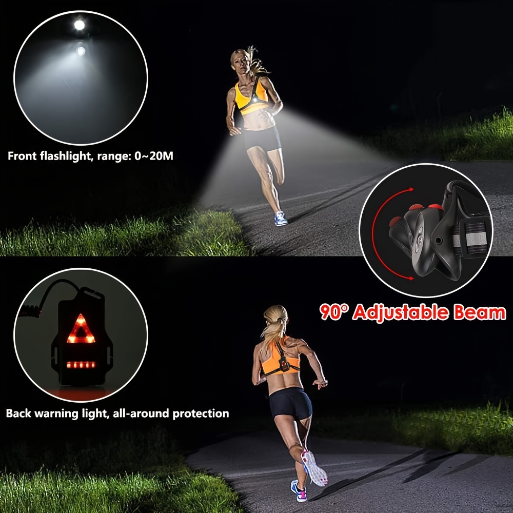 1 ชิ้นกลางแจ้งวิ่งกลางคืน USB  - Outdoor Adventure Holidays บทวิจารณ์และราคา