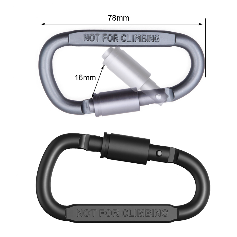 คลิปคาราบิเนอร์แบบล็อค D-ring  - Carabiner Locking D บทวิจารณ์และราคา