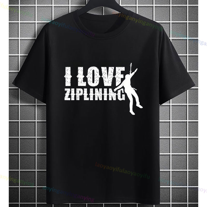 เสื้อยืดลายกราฟิกผจญภัยซิปไลน์ - Outdoor Adventure Ziplines & Waterfall บทวิจารณ์และราคา