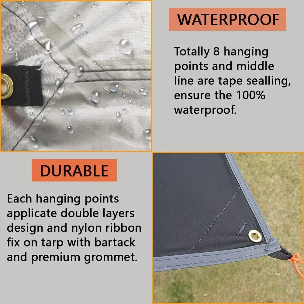 เต็นท์กันแดดคุณภาพสูงแบบพับได้ - Hammock Rain Tarp บทวิจารณ์และราคา