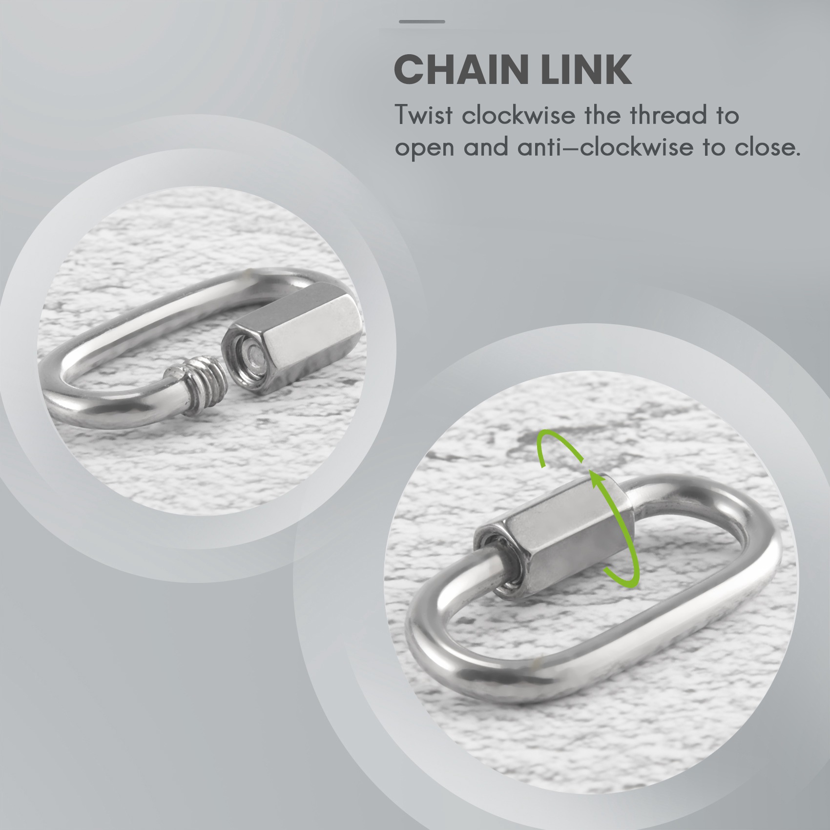 A60Z12 ชิ้นส่วนเชื่อมต่อโซ่สแต - Carabiner Locking D บทวิจารณ์และราคา