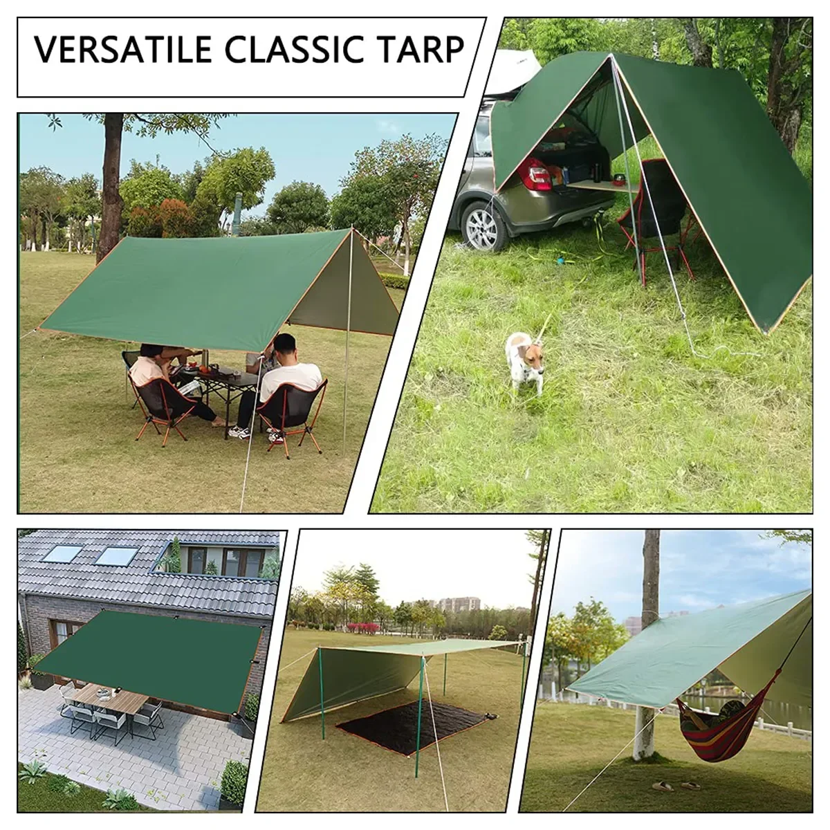 ผ้าใบกันน้ำสำหรับตั้งแคมป์ เต็ - Hammock Rain Tarp บทวิจารณ์และราคา