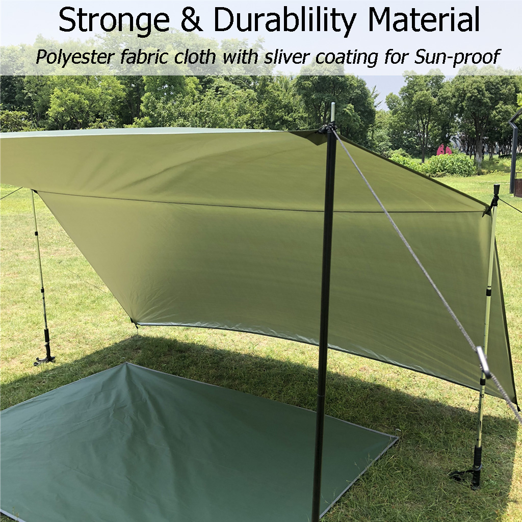 ผ้าใบกันน้ำ DANCHEL ขนาด 3x3 เ - Hammock Rain Tarp บทวิจารณ์และราคา