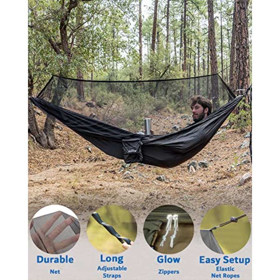 เปลญวนพกพาสำหรับตั้งแคมป์ พร้อ - Hammock Rain Tarp บทวิจารณ์และราคา