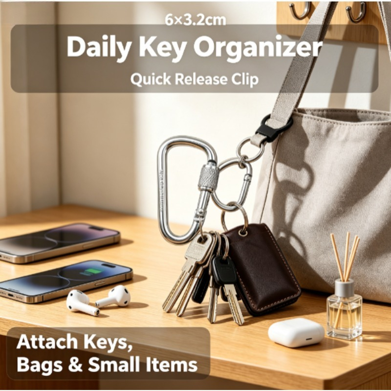 คาราบิเนอร์รูปตัว D ทำจากอลูมิ - Carabiner Locking D บทวิจารณ์และราคา
