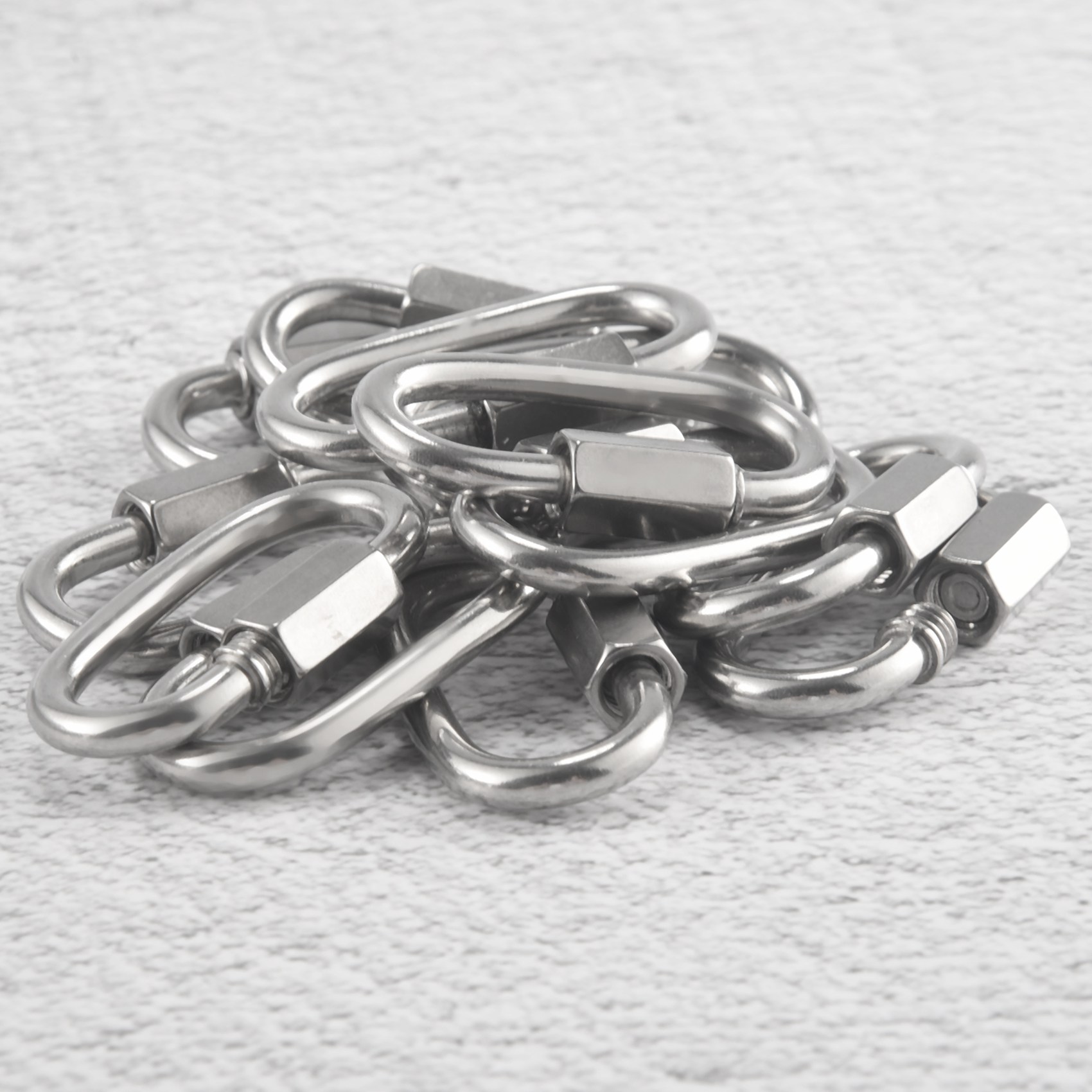 ใหม่แสดง-12 Pcs Quick Link M4  - Carabiner Locking D บทวิจารณ์และราคา