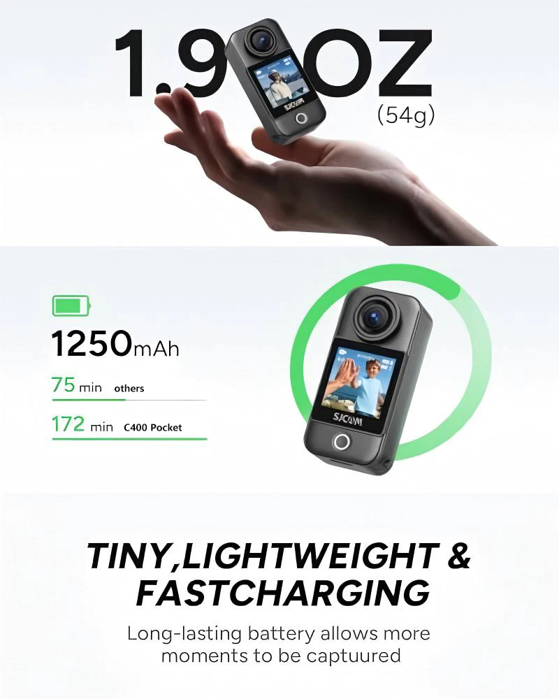 กล้องแอคชั่น ApexTPC400 Pocket - Outdoor Adventure Series บทวิจารณ์และราคา