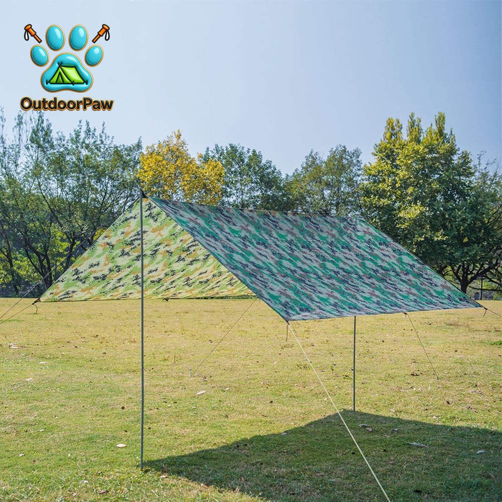 ผ้าใบคลุมเต็นท์กันฝนแบบแฮมมอค  - Hammock Rain Tarp บทวิจารณ์และราคา