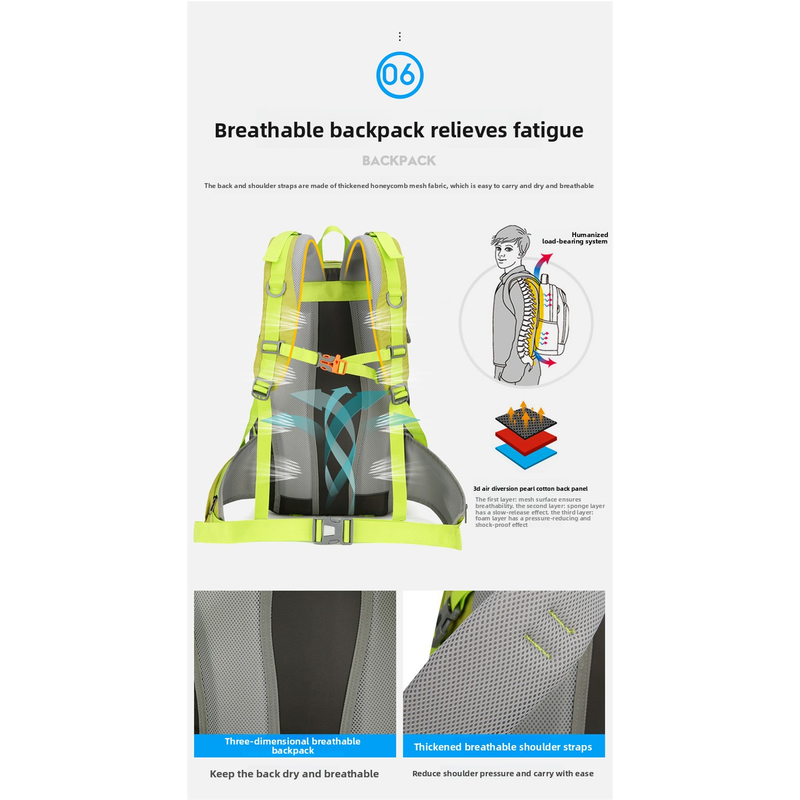 กระเป๋าเป้เดินป่า AZELA 36-55L - Outdoor Adventure And Travel บทวิจารณ์และราคา