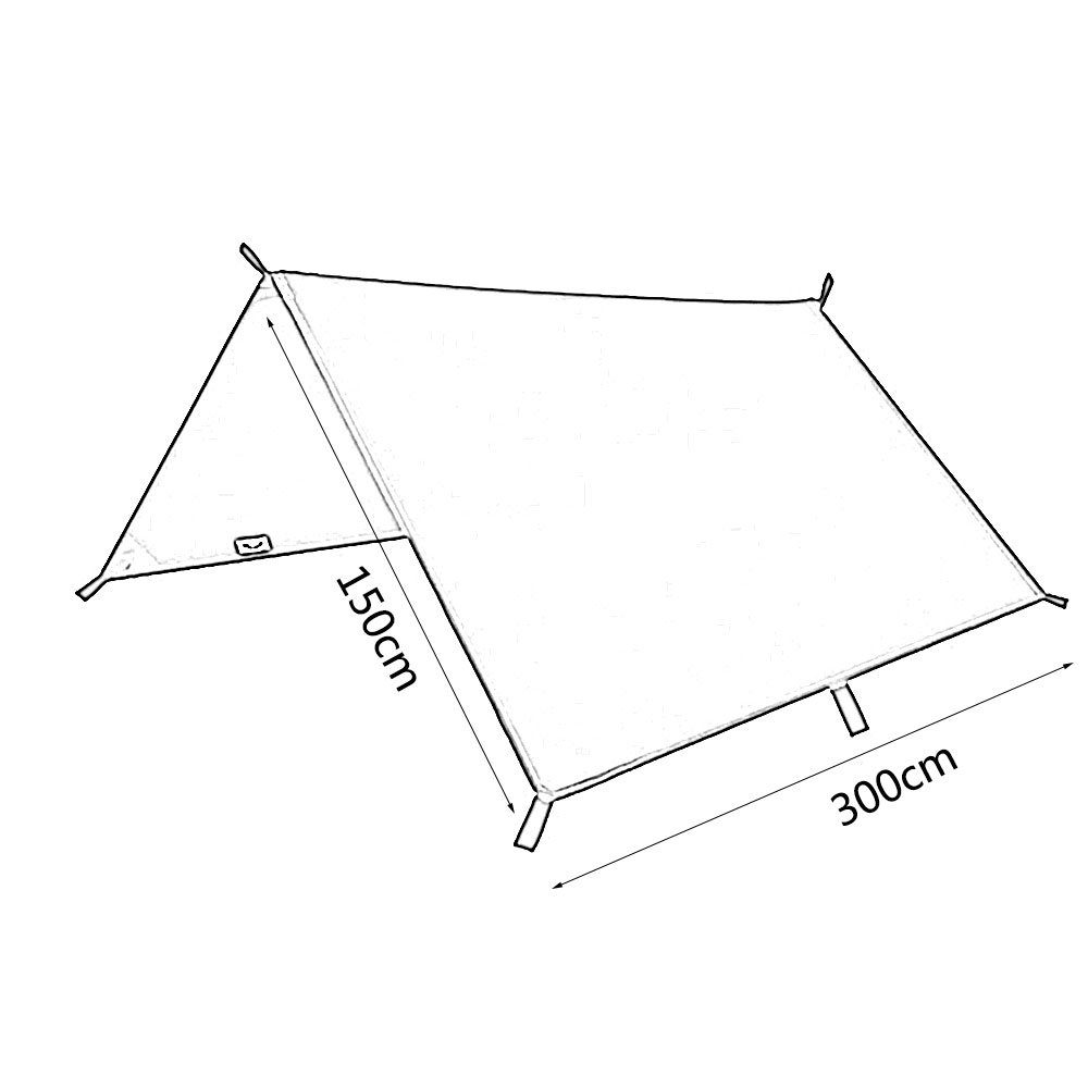 กันสาดขนาด 3x3 เมตร กันน้ำ กัน - Hammock Rain Tarp บทวิจารณ์และราคา